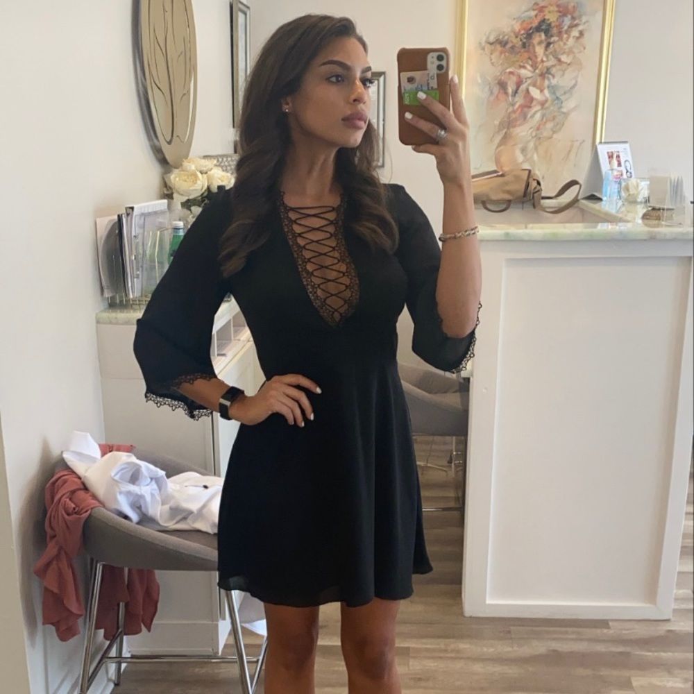 Lace Up Dress